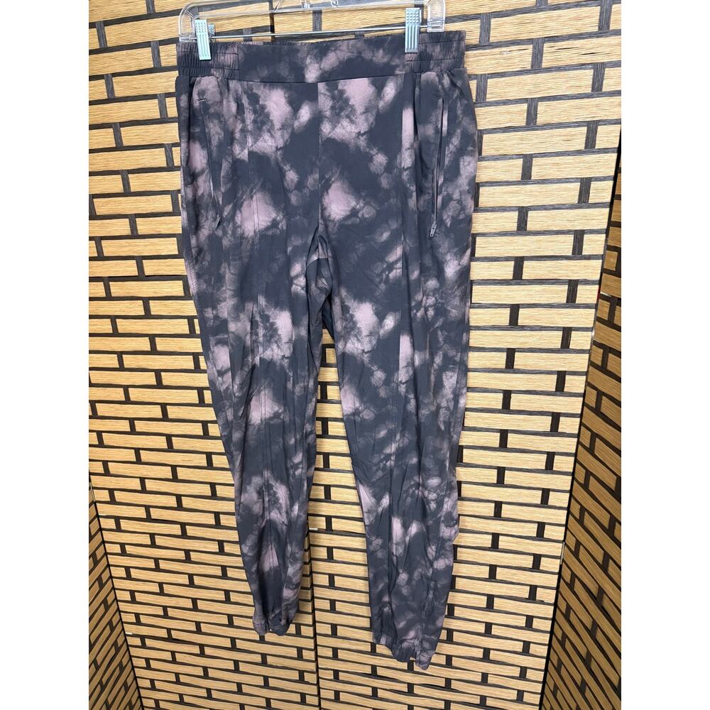 Old Navy Stretch Tech Gray And Pink Joggers Size Large Tall